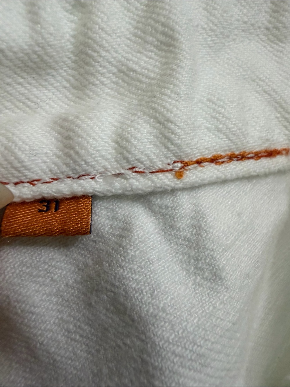 TORY BURCH Alexa Cropped Skinny White Jeans Sz 31 - Picture 8 of 8